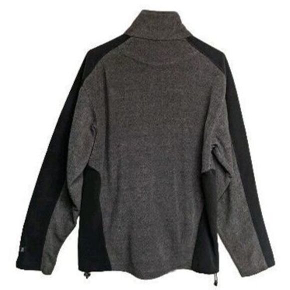 Champion Sweater Men Medium Fleece Full Zip Pullover Pockets Color Block Gray M - Picture 2 of 10